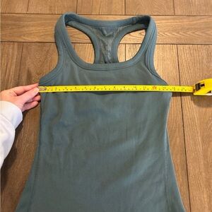ALO Yoga Teal Racerback Tank Top
